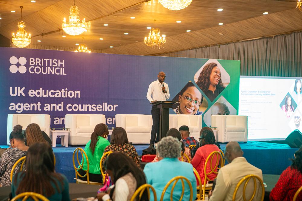 Rentsmiths consultant speaking at a British Council UK education agent and counsellor event